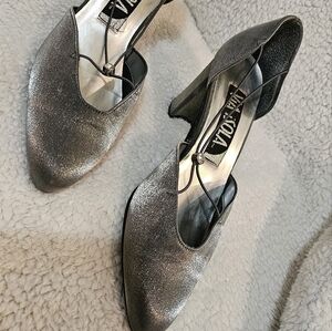 Celine ViA iSOLA  Shimmery Grey Dress Shoes.